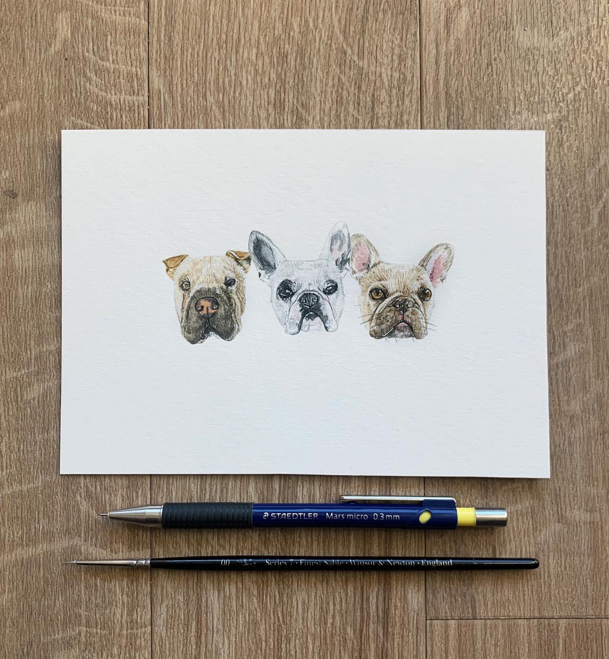 Custom Pet Portrait (Three Pets)